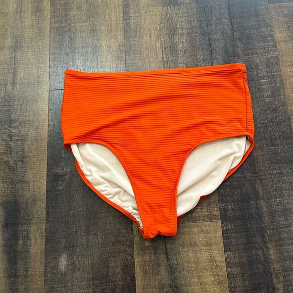 Albion Fit Groove Midi Orange Swim Bottoms Size XL - Picture 2 of 7